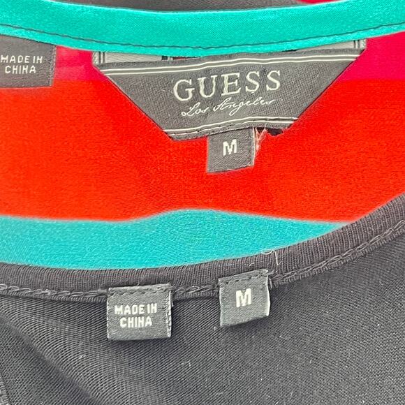 GUESS Colorful Geometric Maxi Dress and Belt M NightOut Retro Event SummerParty - Picture 6 of 9